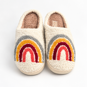Cozy Rainbow Slippers