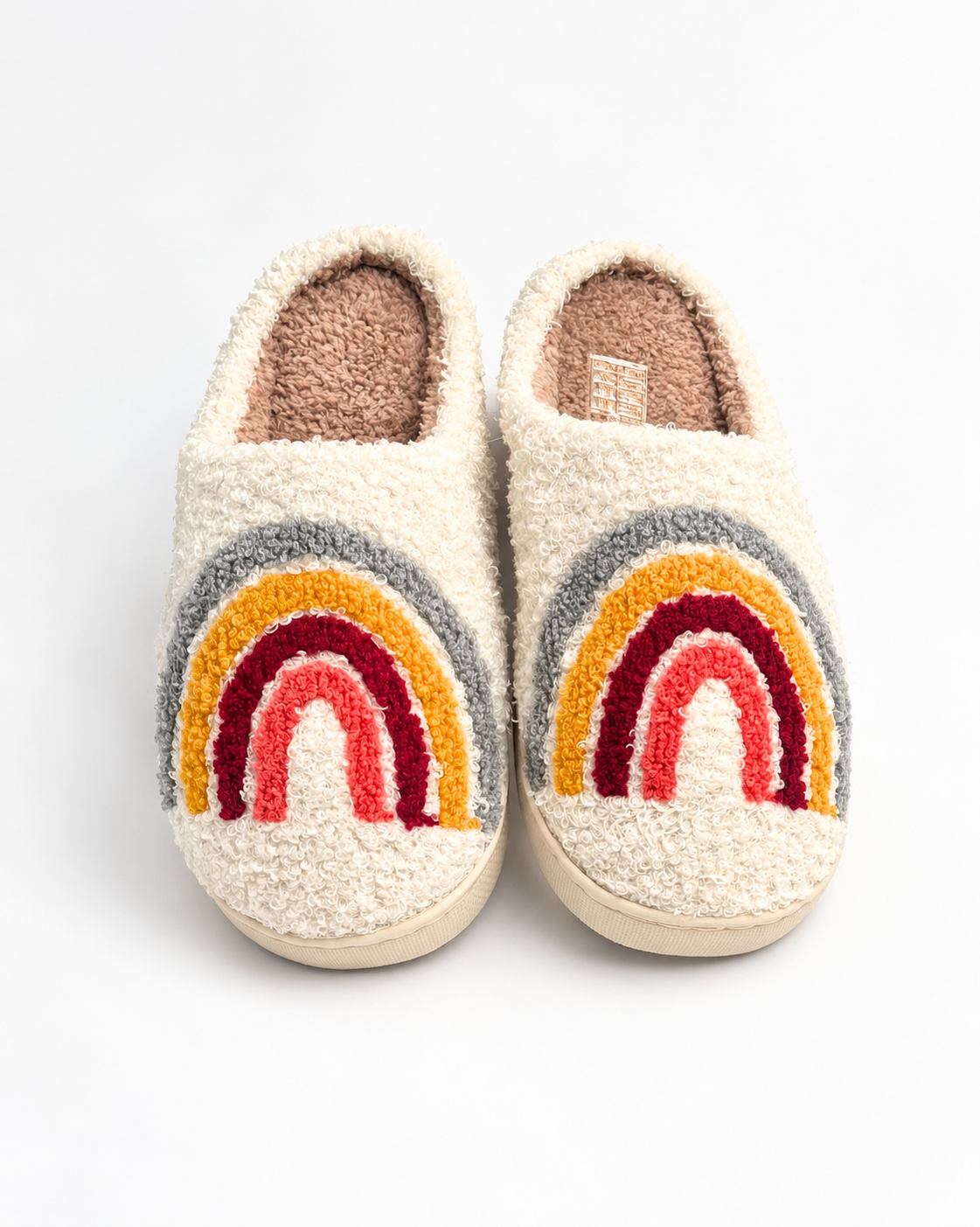 Cozy Rainbow Slippers