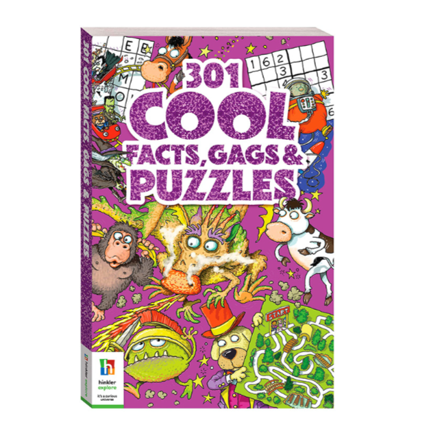 Brain teasers, puzzles and plenty of laughs! Packed with 154 challenges to solve, this activity book is perfect for keeping busy minds entertained.