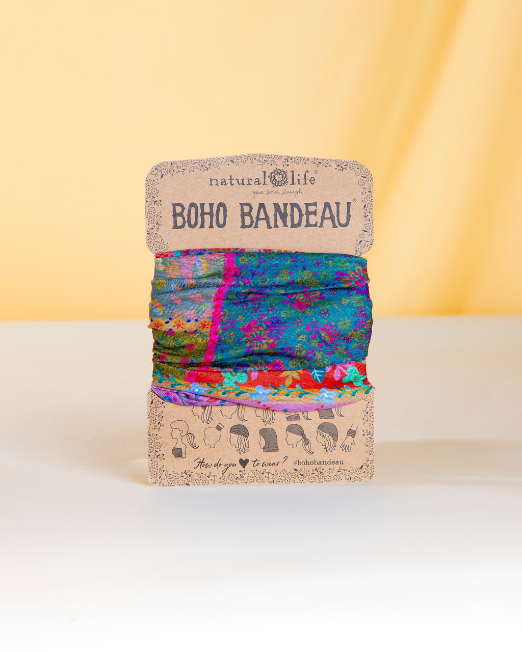 Boho bandana that can be worn 12 different ways – a colourful and versatile accessory for gift boxes, birthdays, and thoughtful gifts NZ. Perfect for adding fun style to everyday outfits, festivals, workouts, or casual wear.