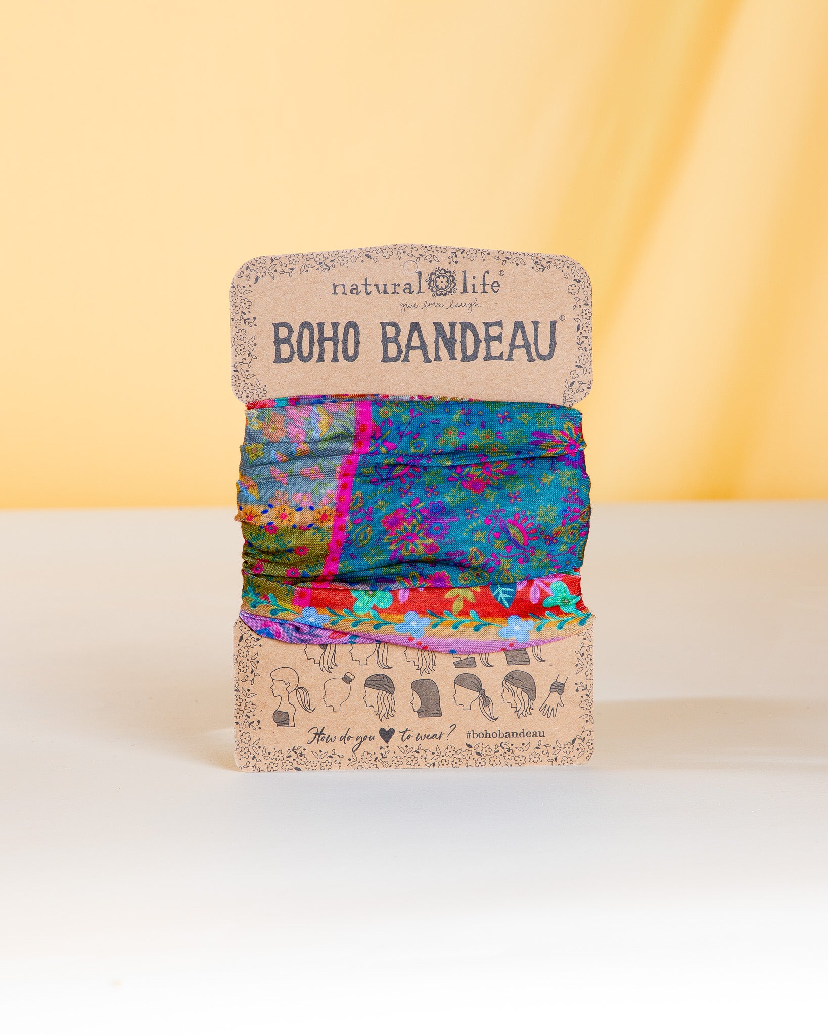 Boho bandana that can be worn 12 different ways – a colourful and versatile accessory for gift boxes, birthdays, and thoughtful gifts NZ. Perfect for adding fun style to everyday outfits, festivals, workouts, or casual wear.