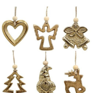 Brass Christmas keepsakes