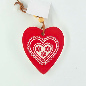 Ceramic Christmas Wishes Hanging Heart 🎄