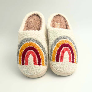 Cozy Rainbow Slippers