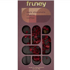 A dairy-free dark chocolate cherry coffee bar made by Fruney, New Zealand’s gourmet chocolatier, featuring rich cocoa, cherry, and smooth coffee flavours.