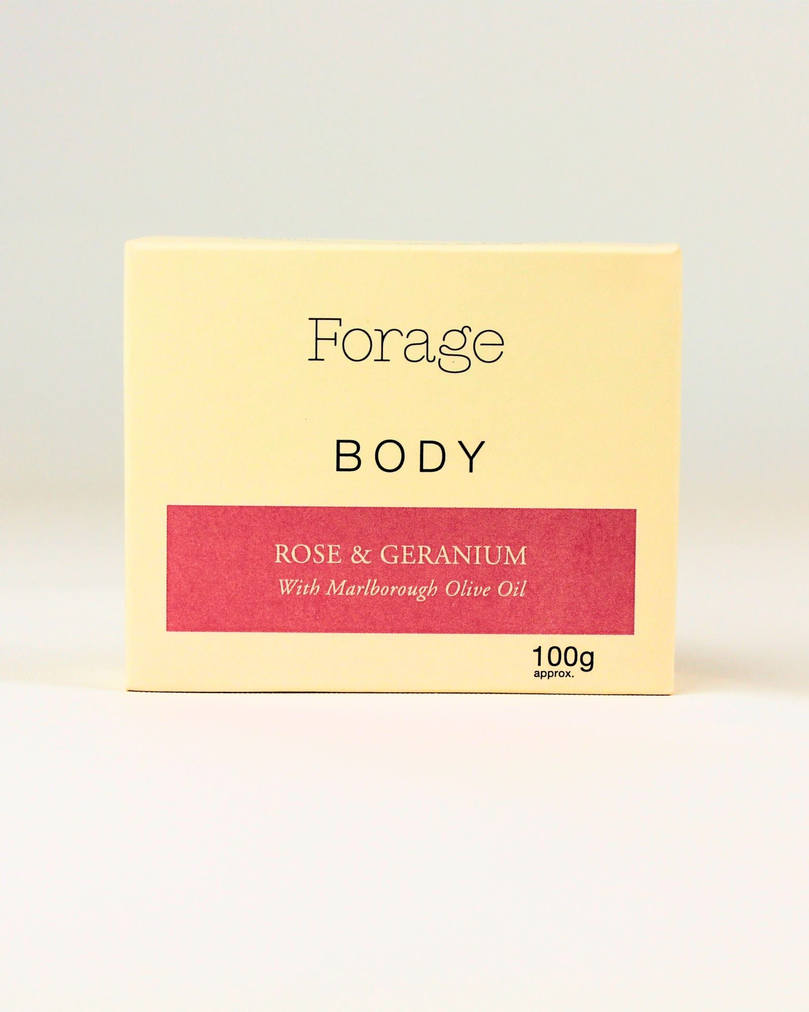 Nourish and pamper your skin with the Forage Rose & Geranium Natural Body Bar, made in NZ with all-natural ingredients. Gentle, hydrating, and beautifully scented for a luxurious self-care ritual.