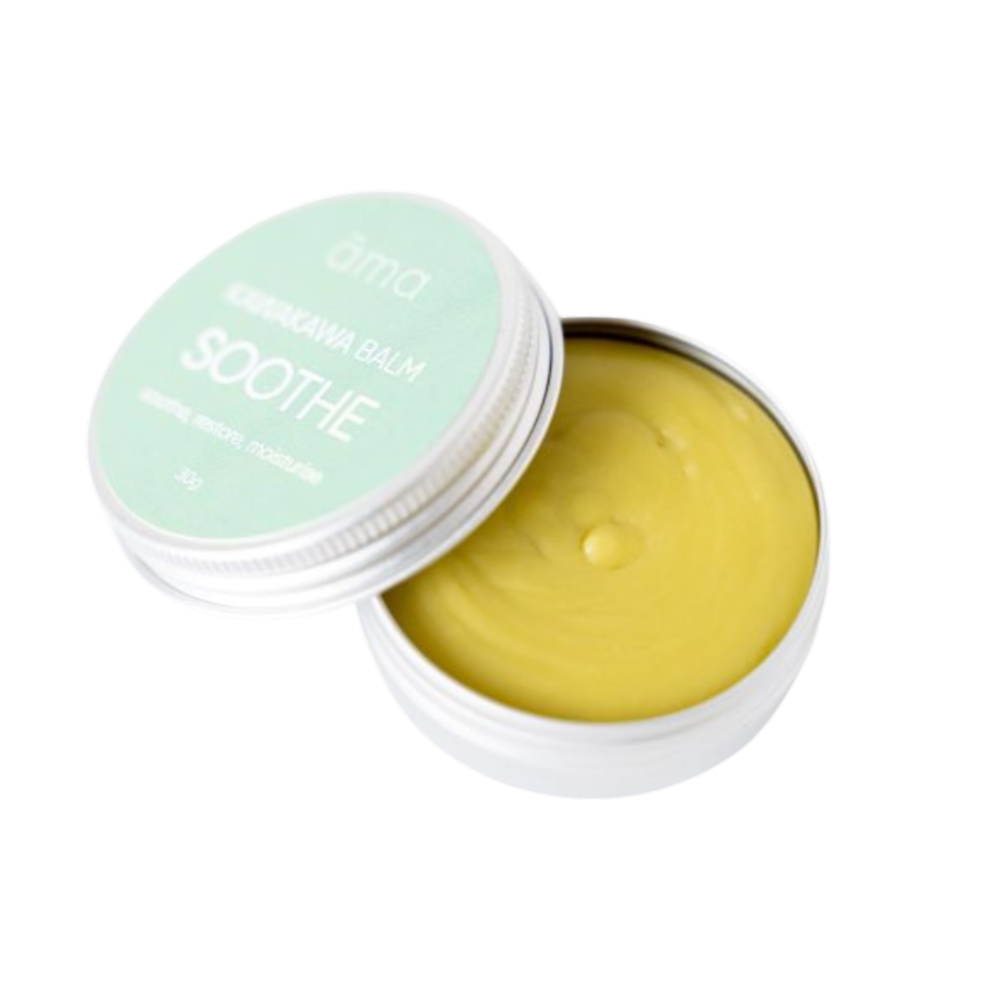 Natural Kawakawa Balm with Hemp Seed Oil made in NZ, a multi-purpose balm for dry and sensitive skin.