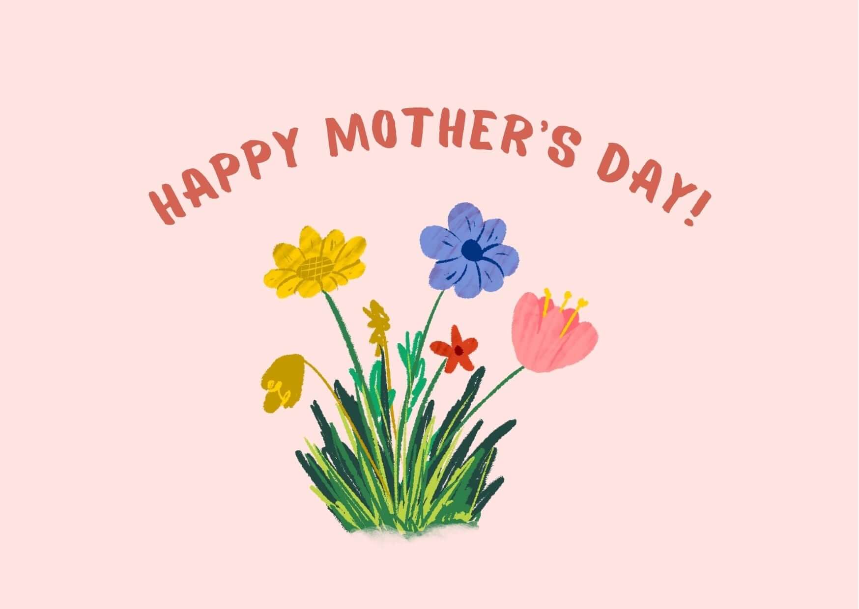Mother’s Day card – customised message sticker, thoughtful Personalised Gifts NZ option