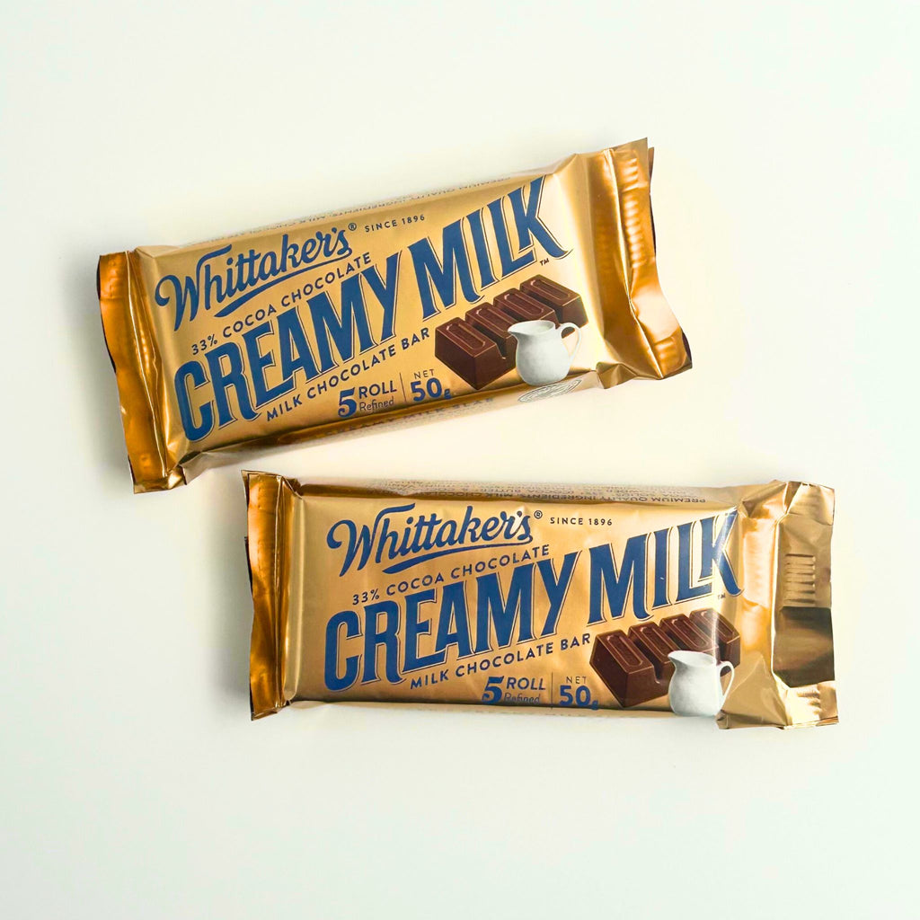 Enjoy two Whittaker’s Creamy Milk 50g bars – the perfect sweet add-on gift for New Zealand gifting. Smooth, rich, and indulgently delicious.