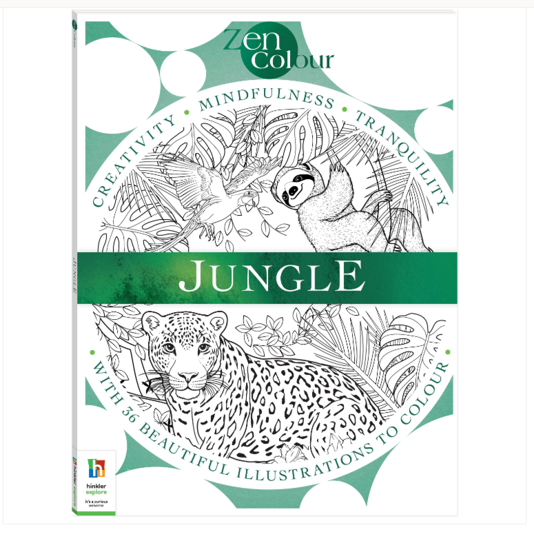 Take a little time out and escape to the jungle. 🌿 With 36 intricate illustrations featuring wildlife, waterfalls and lush natural scenes, this beautiful colouring book is perfect for slowing down and enjoying some creative downtime.