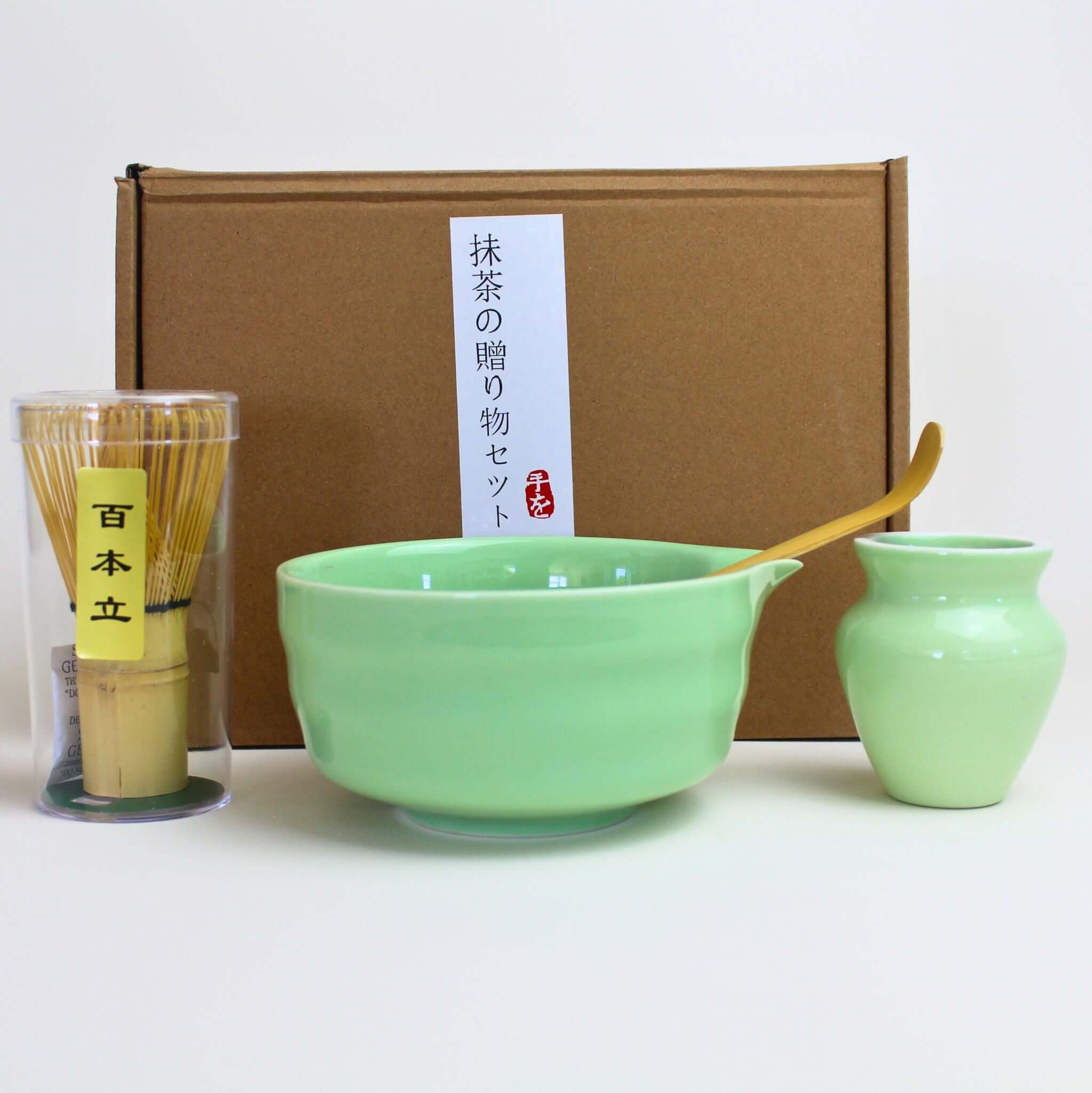 Bamboo matcha whisk included in this premium matcha set, designed for smooth, authentic matcha preparation.