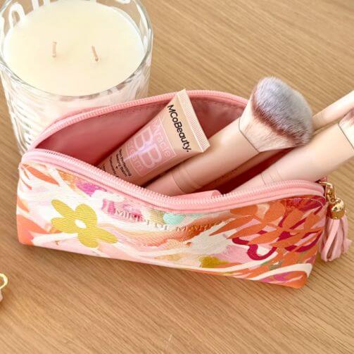 stylish makeup bag gift for women with tassel puller
