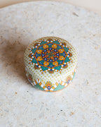 A calming mandala patterned candle designed to bring peace, relaxation, and mindful moments. A thoughtful aromatherapy gift or add-on for self-care boxes, wellness hampers, and positivity gifts in New Zealand. Perfect for meditation, bath time, and creating a soothing atmosphere.