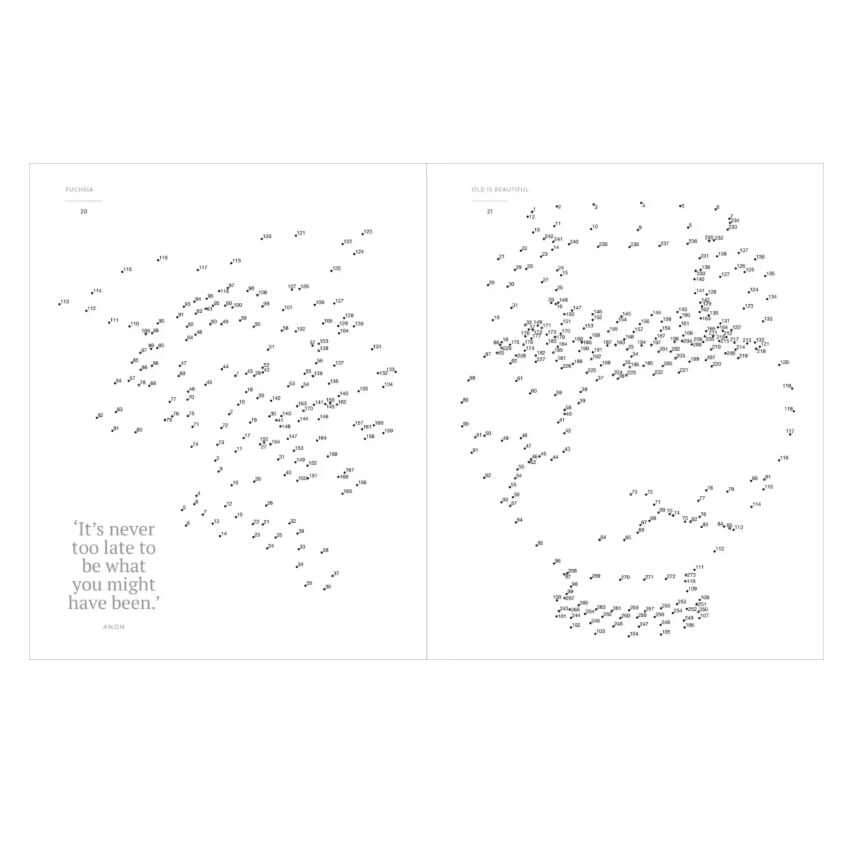 Example of completed puzzle page with inspiring quote – creative mindfulness, ideal Wellbeing Gift NZ
