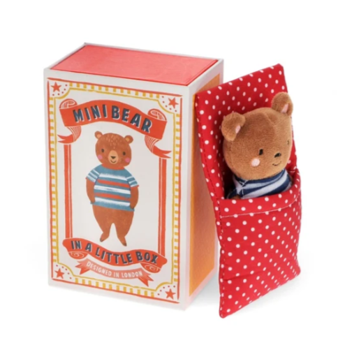 Rex London miniature bear with removable stripy top