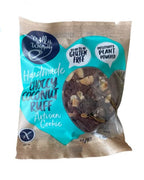 Indulge in a plant-based, coconut chocolate rough cookie by Molly Woppy, made in New Zealand. Perfect for vegan gifting, snack time, or adding a delicious, cruelty-free treat to a gift box or self-care moment.