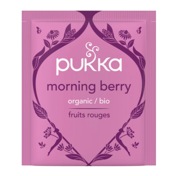 Single Pukka Morning Berry Tea sachet, perfect as a Build Your Own Gift Box add-on for self-care gifts, care packages and thoughtful gift boxes in New Zealand.