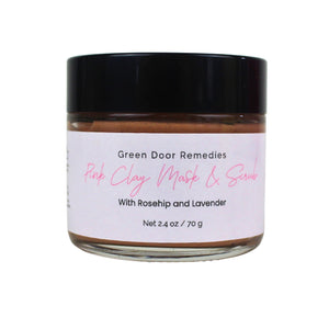 Natural Pink Clay Facial Mask & Scrub