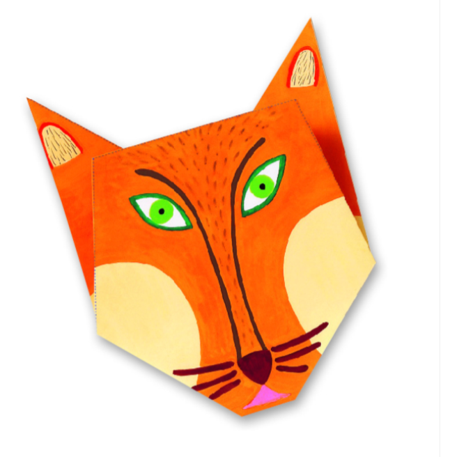 Six animals waiting to come to life! 🐻🐰 Fold the origami, add the stickers and create your own collection of cute animal faces.