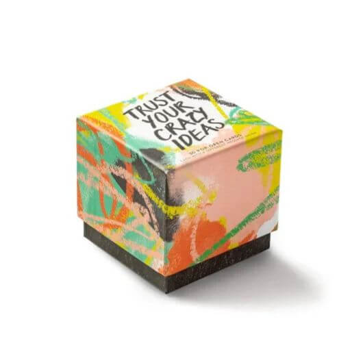 Wellbeing Gift NZ Thoughtfulls “Trust Your Crazy Ideas” mini inspiration cards thoughtful gift idea for creatives