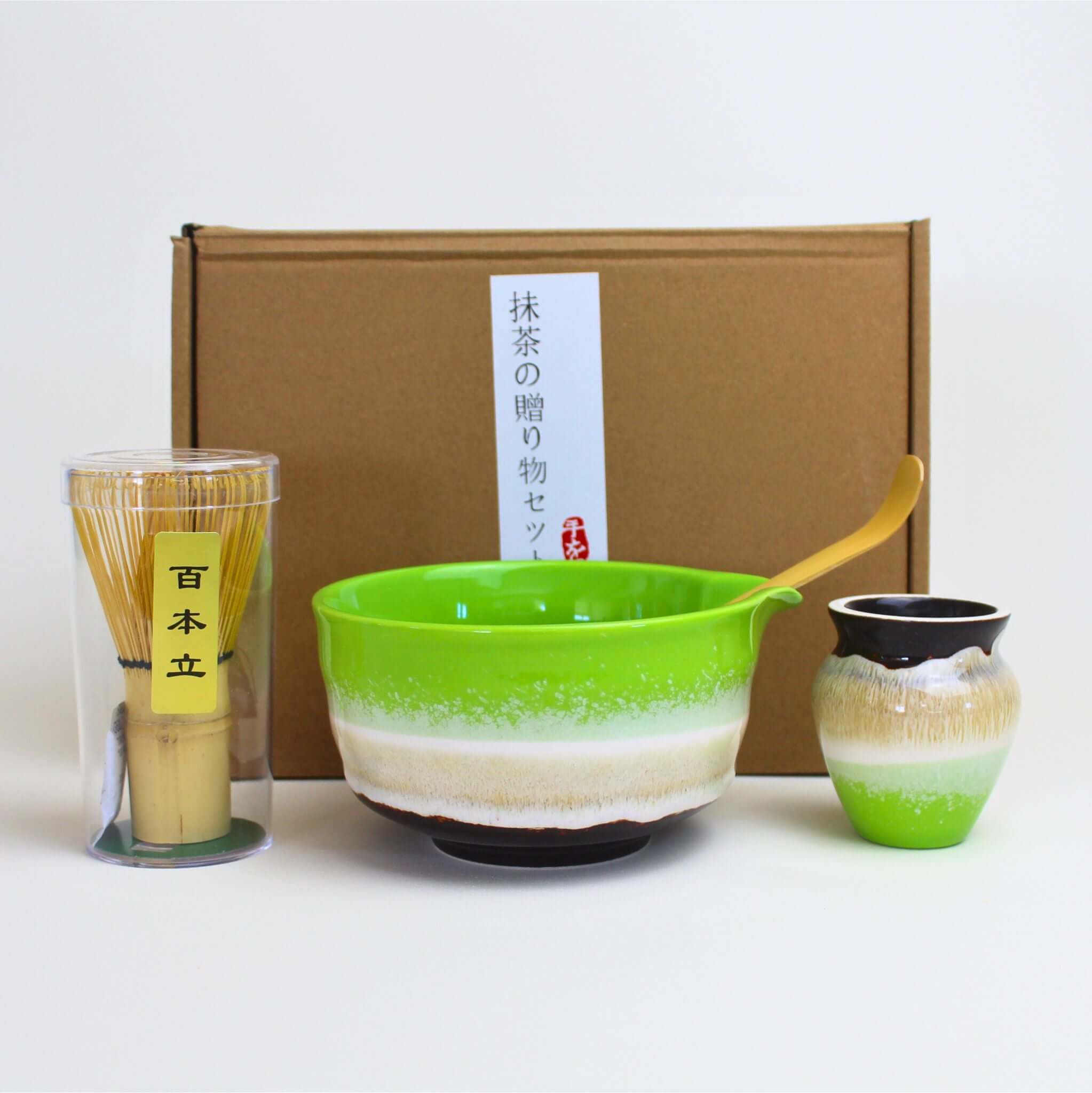 Premium Japanese matcha tea set NZ featuring a handmade ceramic matcha bowl and eco-friendly bamboo whisk, designed for mindful daily rituals.