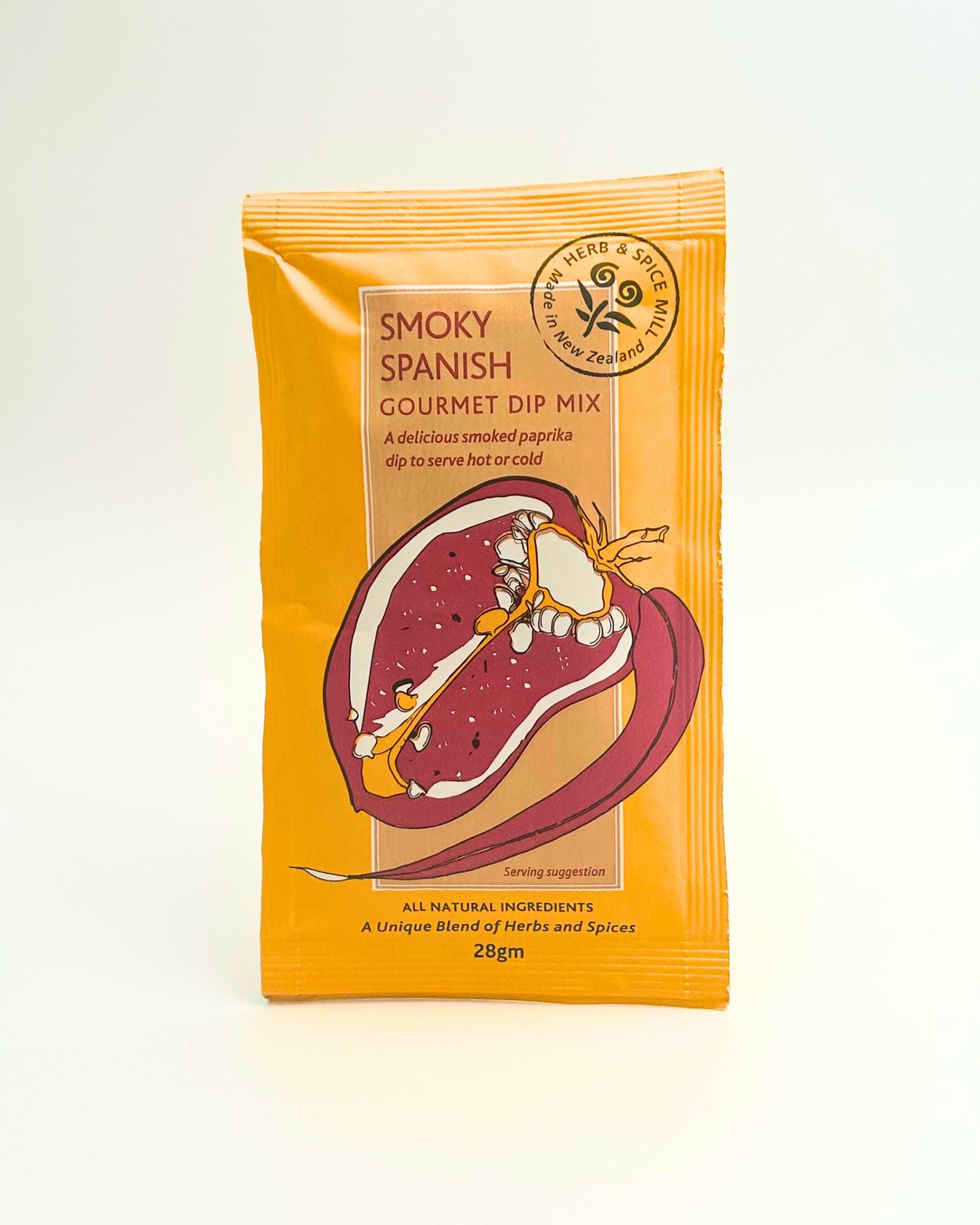 Smoky Spanish Gourmet Dip Mix packet by herb and Spice fine foods 