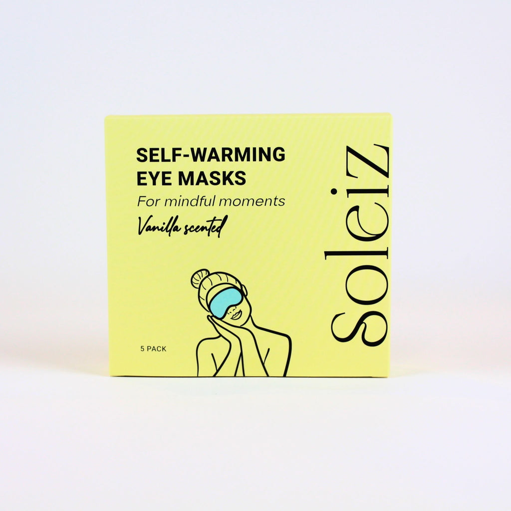 Eyemask's by Soleiz for mindful moments, Vanilla, 5 pack, New Zealand, A Box-Full 
