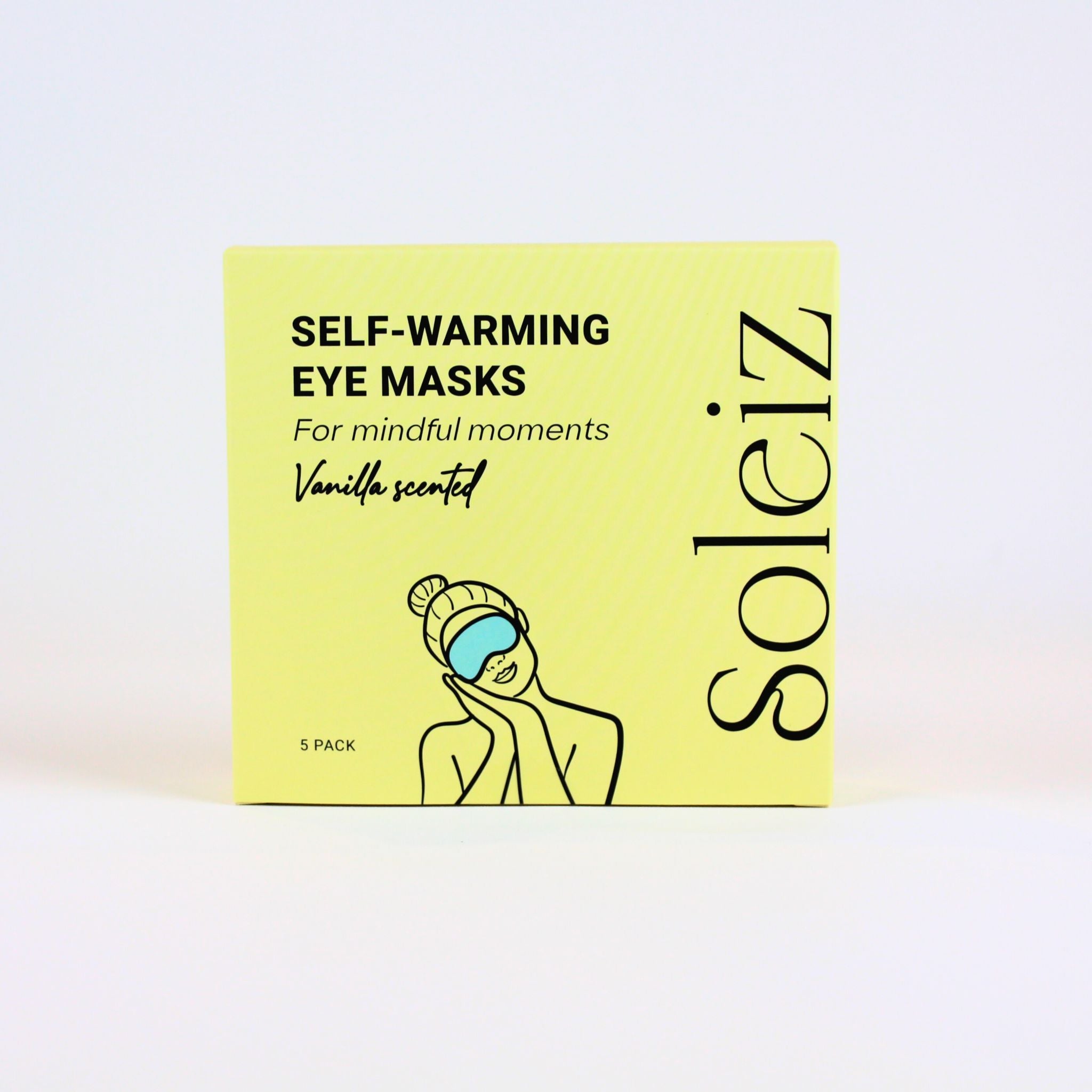 Eyemask's by Soleiz for mindful moments, Vanilla, 5 pack, New Zealand, A Box-Full 