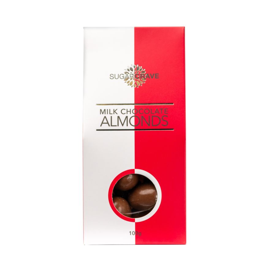 Delicious milk chocolate-covered almonds by Sugar Crave – a sweet treat perfect for gift boxes, hampers, or self-indulgence. Ideal for birthdays, thank-yous, or festive gifting in New Zealand.
