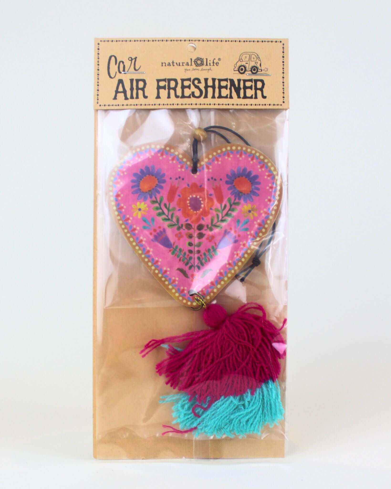Gift For Her Heart-Shaped Pink Air Freshener NZ with cheerful pink design, ideal for spreading positivity and adding charm to any car, room, or workspace.
