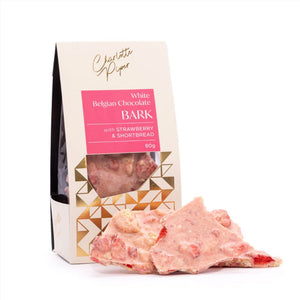 White Chocolate, Strawberry & Shortbread Bark