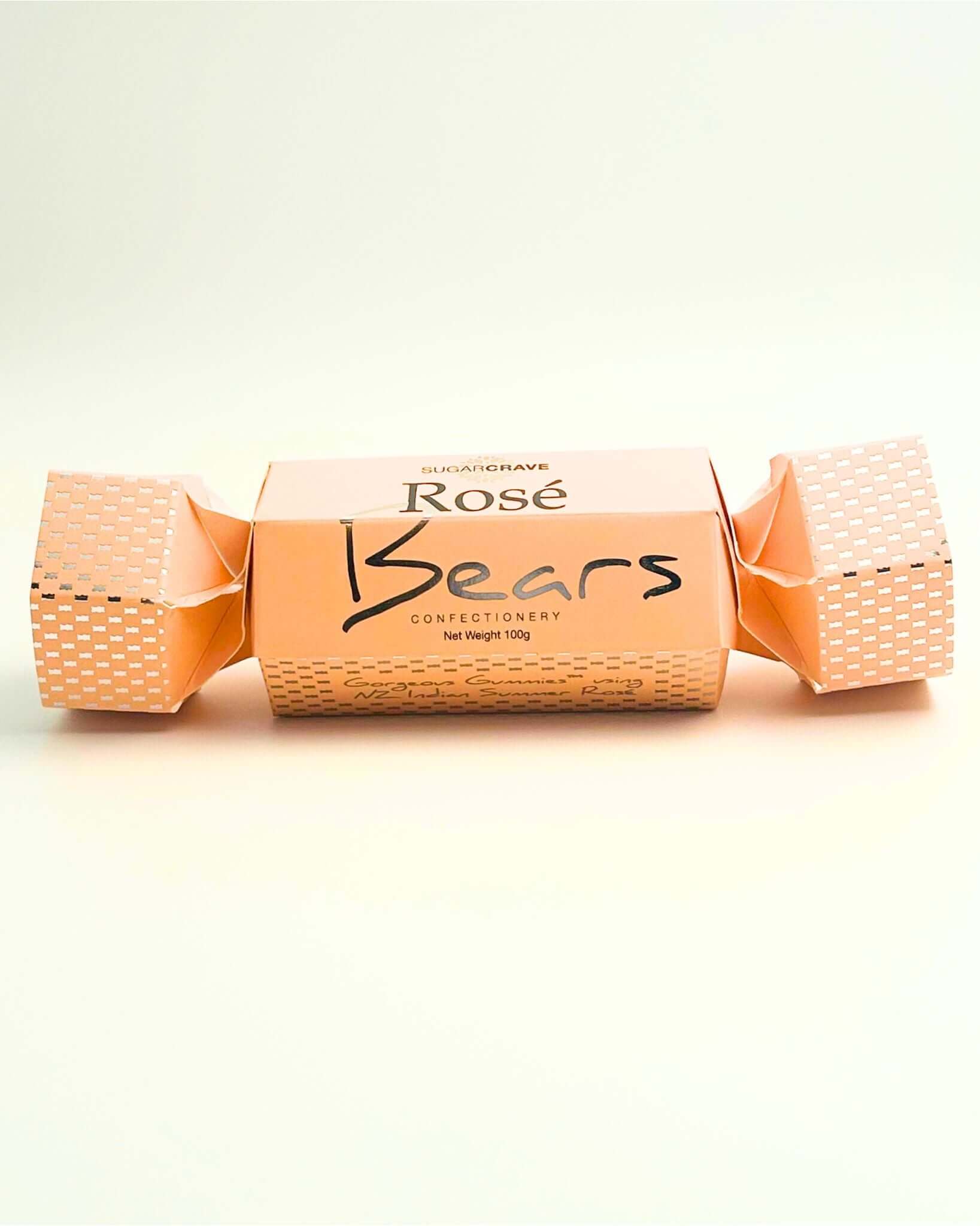 Celebrate the season with Rosé Bears in Pink Cracker, a 100g Gourmet Foodie Christmas Gift NZ, perfect as a festive add-on for hampers and gift boxes.