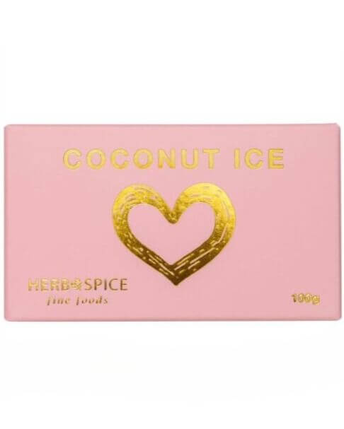 Gourmet Foodie Gifts NZ coconut ice by Herb and Spice Fine Foods