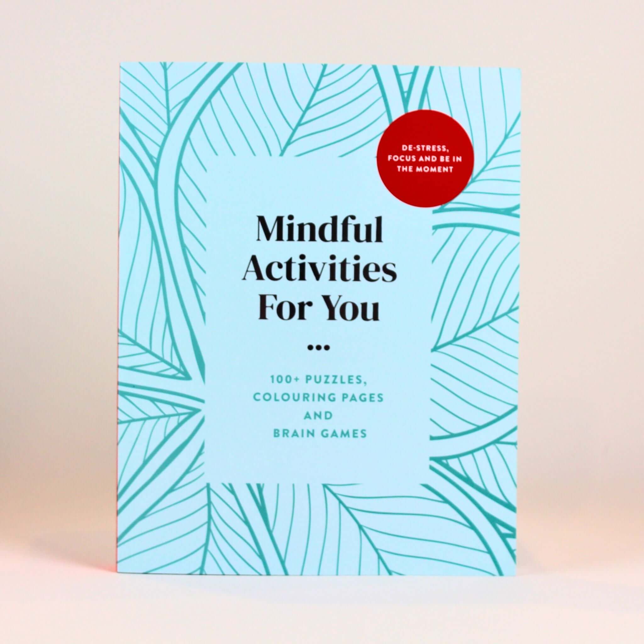 Self-Care Gift NZ — Mindful Activities Book with puzzles, colouring pages, and brain games; perfect for Build-a-Box gifts, hampers, or mindful relaxation anywhere in New Zealand.