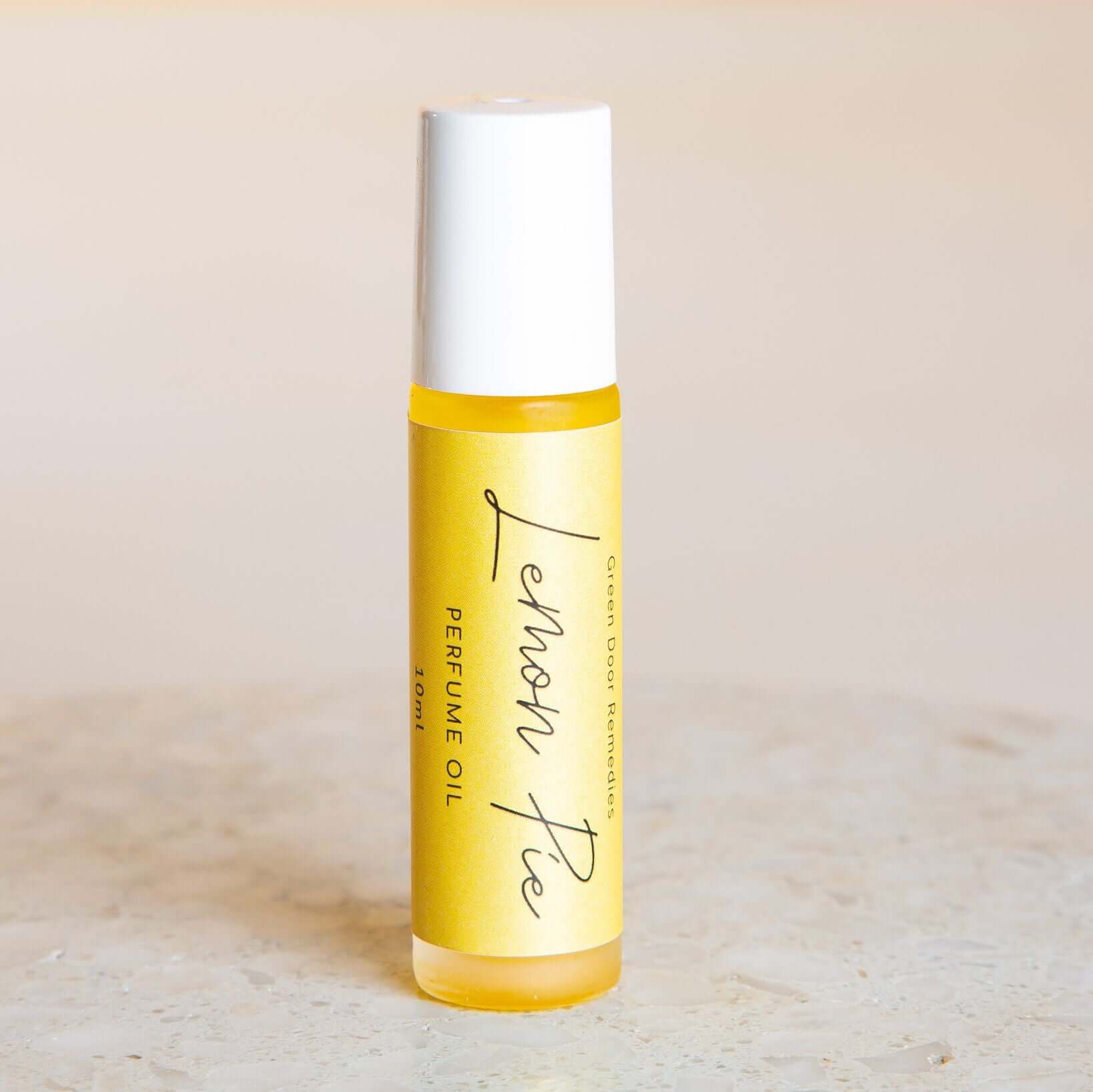 Fresh Essential Oil Lemon Pie Roller Perfume NZ – a charming and practical addition to Natural Skincare Gifts NZ, ideal for gifting or personal indulgence.