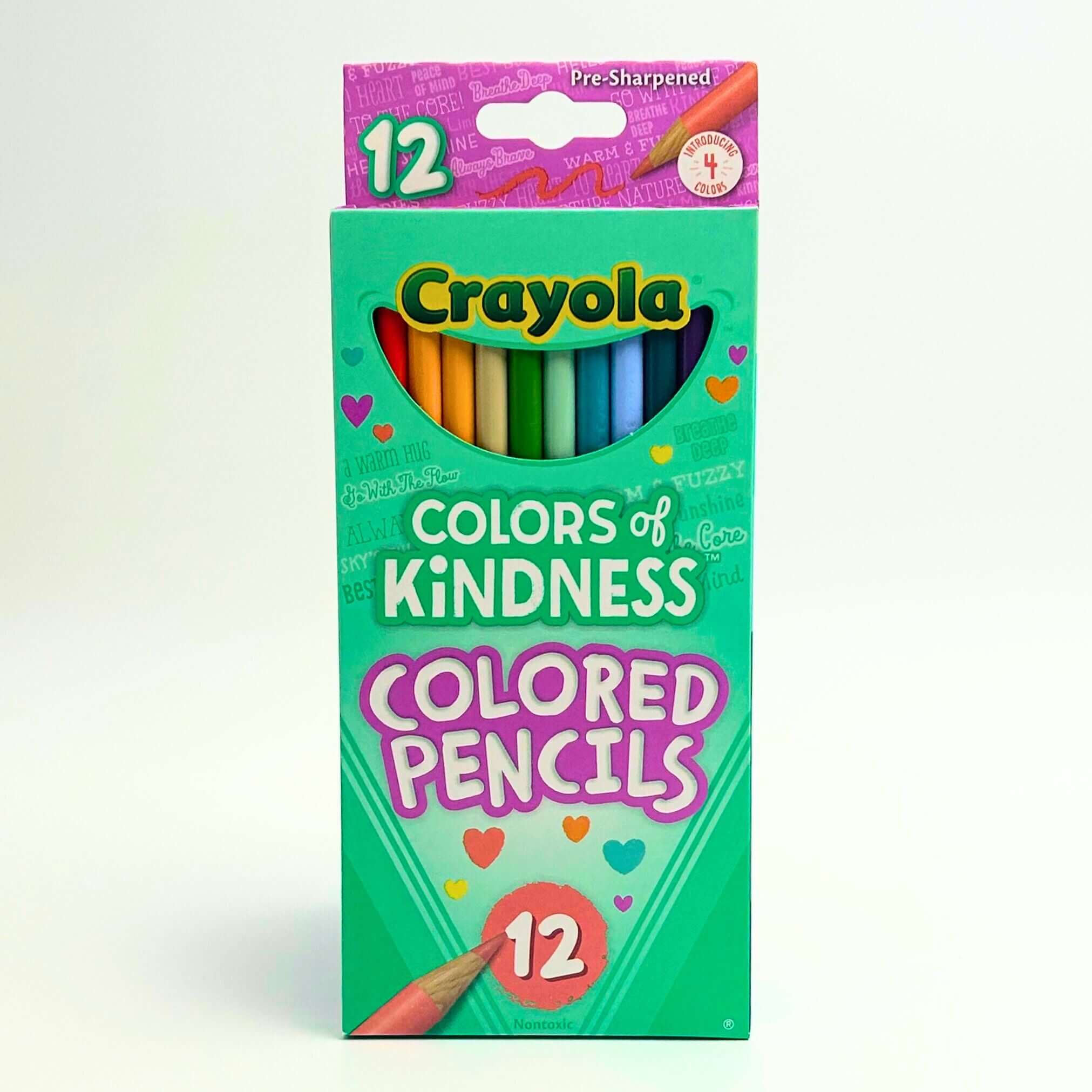 rayola Colours of Kindness 12-Pack Pencils – vibrant and practical Fun & Thoughtful Gifts NZ, perfect for creative activities and mindful gifting