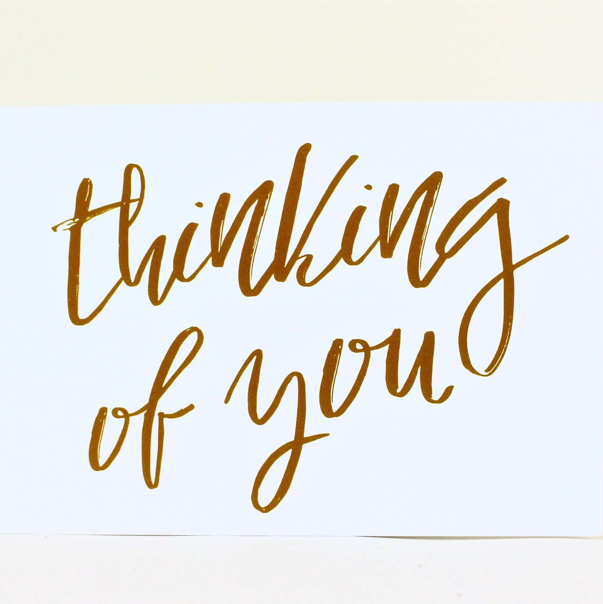Thinking of You card – part of Personalised Gifts NZ, ideal for heartfelt messages