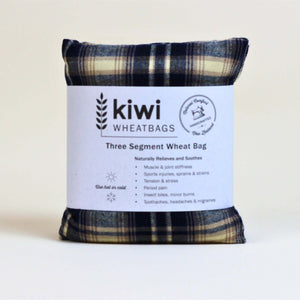 Blue Plaid 3 Segment Wheatbag