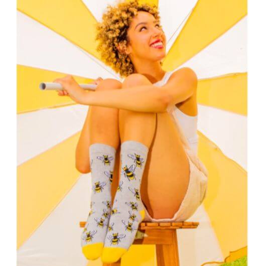 eco-friendly bamboo socks fun quirky gift for women