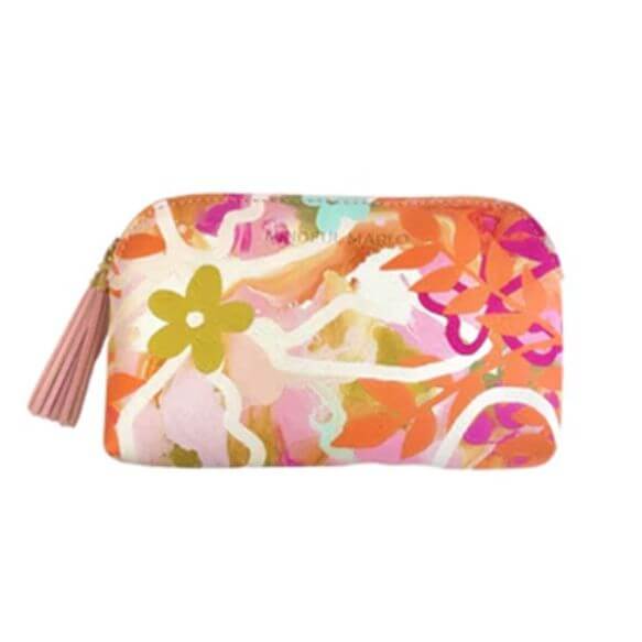 makeup bag gift for women Mindful Marlo Ivy original artwork