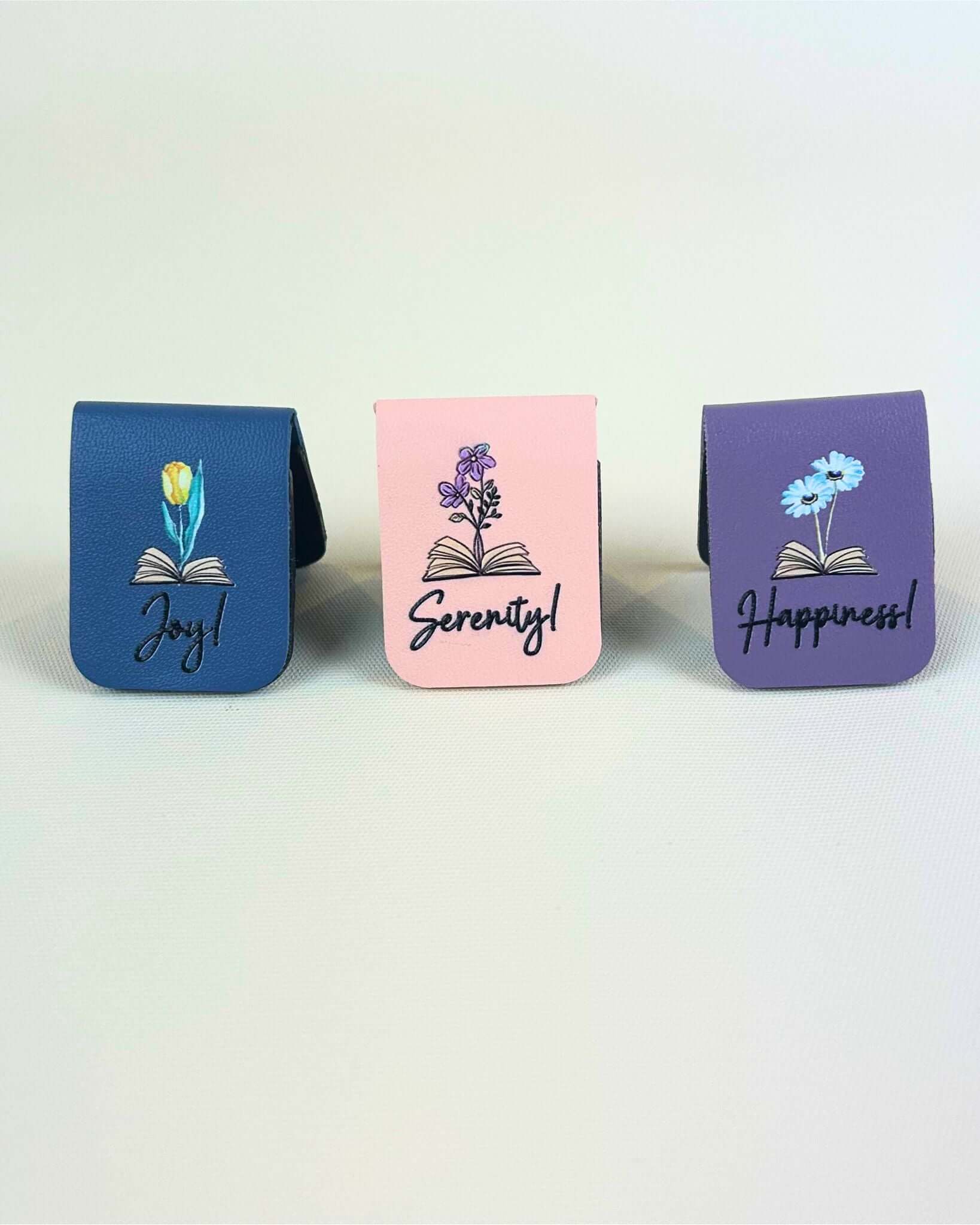 Gifts For Her NZ — set of floral magnetic bookmarks, charming small gift for birthdays, thank-yous, or Build-a-Box presents.