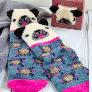 Boxed Cozy Critter Socks