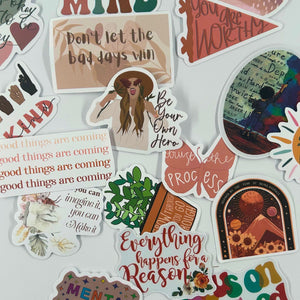 6 Positive Affirmation Stickers