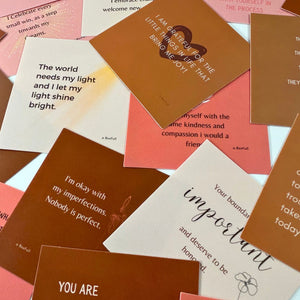 Waterproof Shower Affirmation Cards