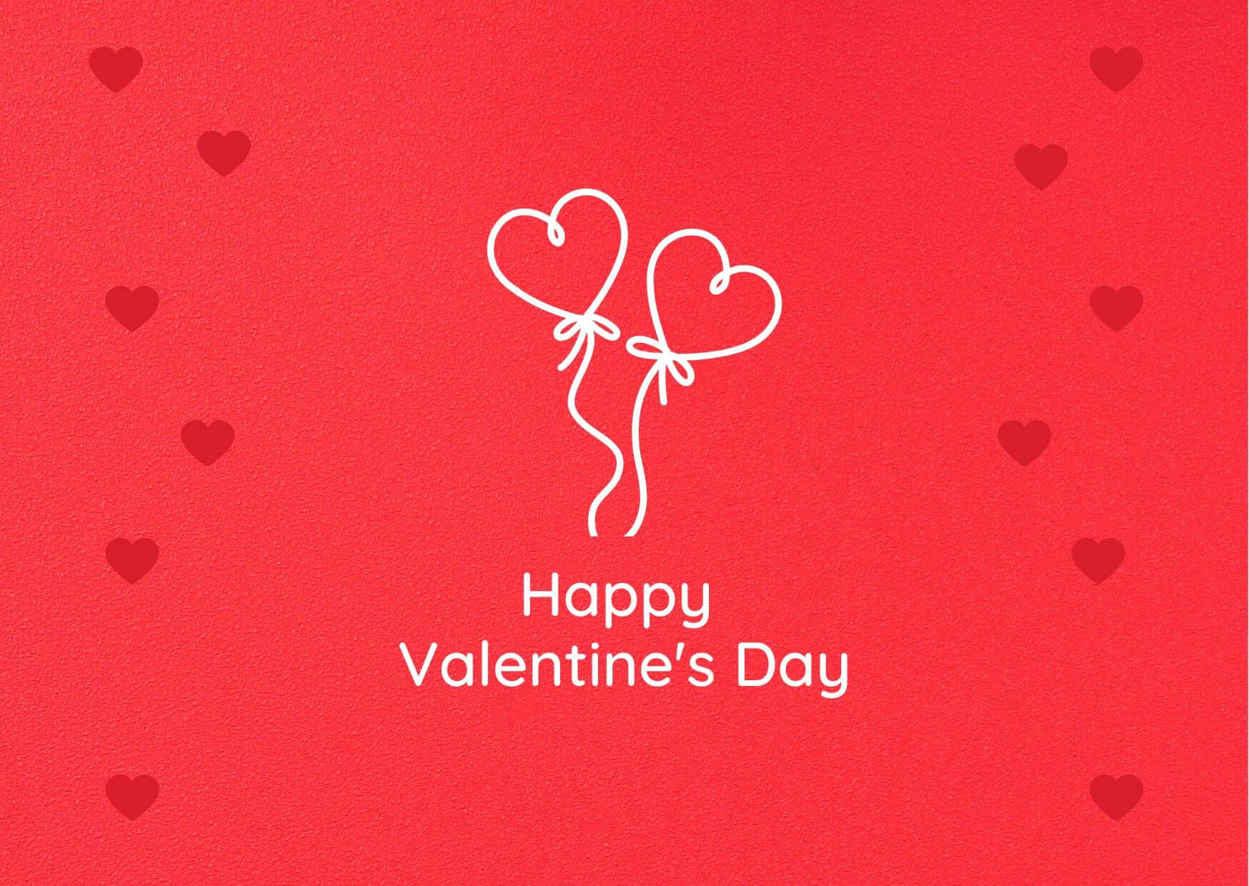 Valentine’s card – beautifully printed for Personalised Gifts NZ, adds a personal touch