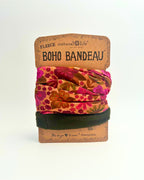 Versatile boho bandana with 12 styling options – headband, scarf, neck wrap, and more. A fun, practical accessory for gift boxes, hampers, and fashion-loving recipients in NZ. Ideal for teens, friends, and anyone who loves creative styling.