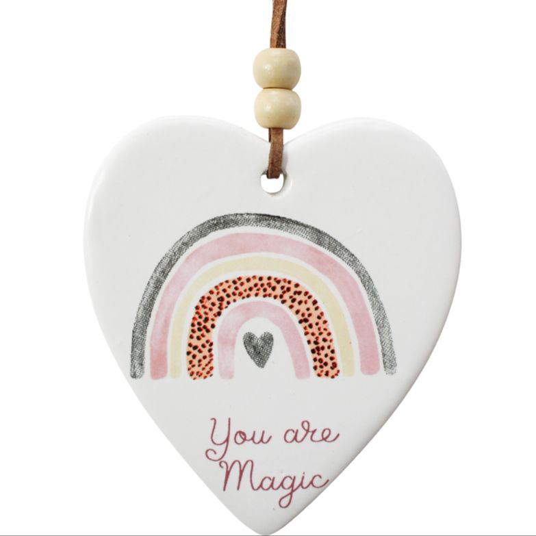 Ceramic keepsake heart with ‘You Are Magic’ message – a thoughtful, uplifting gift for birthdays, thank-you presents, and care boxes. Perfect add-on for hampers and gift boxes in New Zealand, ideal for spreading positivity and inspiration.