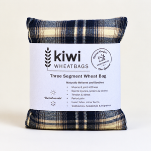 Blue Plaid 3 Segment Wheatbag