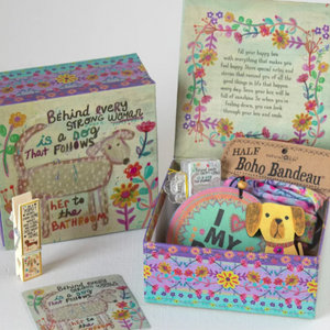 🐶Happy Gift Box – Behind Every Strong Woman is a dog that follows