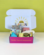 Self-care gift box NZ – Box-Full of Self-Care with foot soak, candle, sleep mask, wheatbag, and personalised card, perfect for birthdays, thank-yous, or relaxation gifts across New Zealand.
